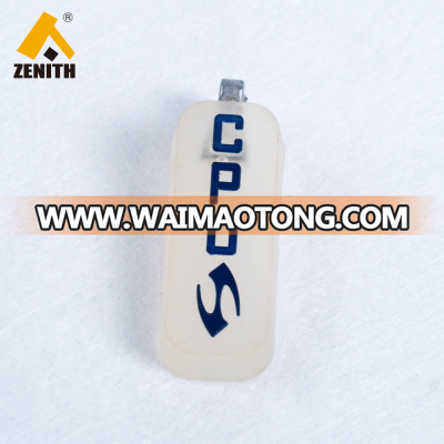 Apparel Rubber Zipper Puller with Custom Logo LR10022