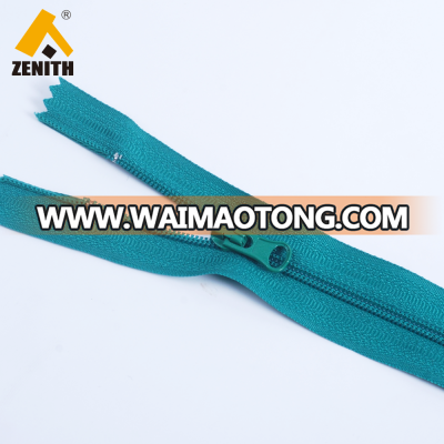 Eco-Friendly Metals Detector 3# Nylon Zippers Close End ZN20008